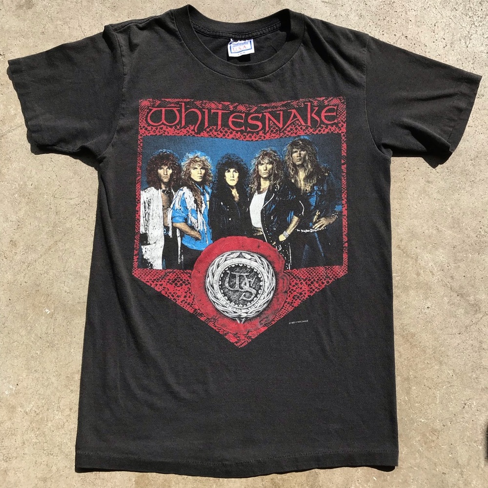 Vintage 80s Whitesnake American Tour T-Shirt